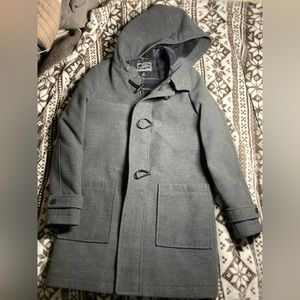 Rothschild Boys' Gray Hooded Pea Coat